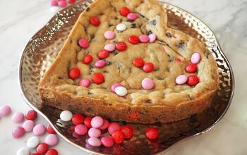 Giant Chocolate Chip Cookie Heart