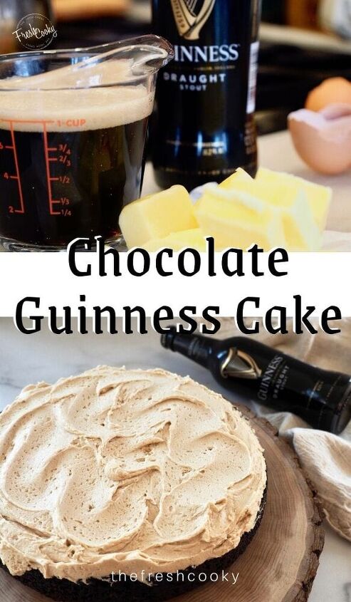 guinness chocolate cake with irish buttercream