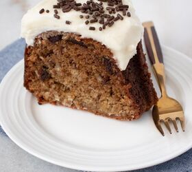 banana bundt cake with cream cheese frosting