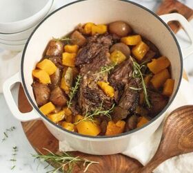 rosemary pot roast with butternut squash