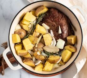 rosemary pot roast with butternut squash