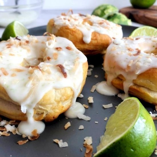 s 18 delightful donut recipes, Air Fryer Toasted Coconut Lime Donuts