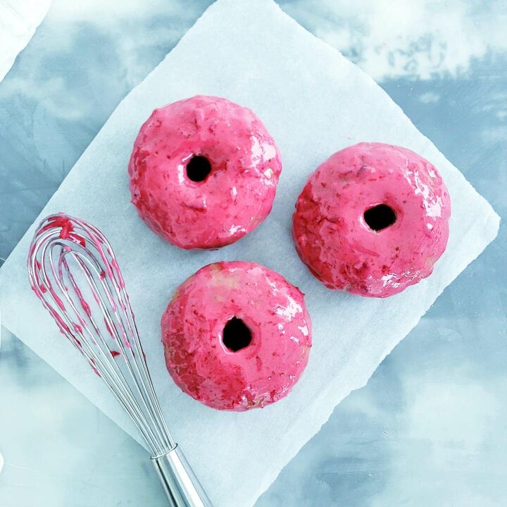 s 18 delightful donut recipes, Spiced Donuts With Cranberry Glaze