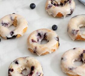 s 18 delightful donut recipes, Baked Blueberry Donuts With Lemon Glaze