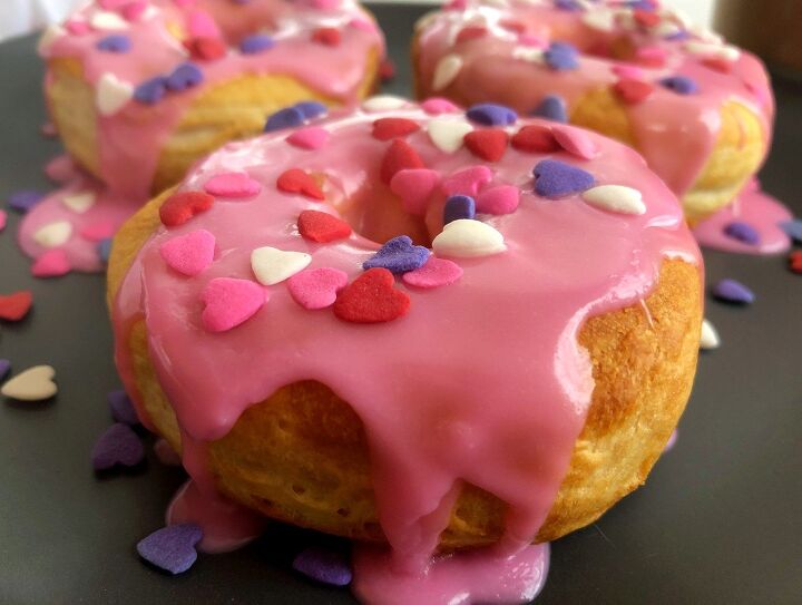 s 18 delightful donut recipes, Air Fryer Valentine s Day Donuts