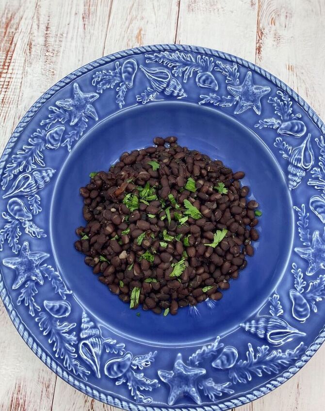 mexican beans with cilantro from scratch