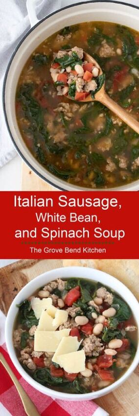 italian sausage white bean and spinach soup