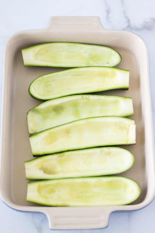 chicken lasagna stuffed zucchini