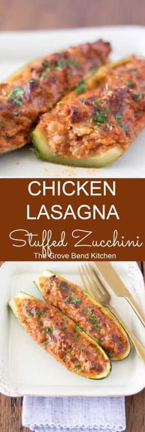 chicken lasagna stuffed zucchini