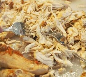 healthy crack chicken instant pot or slow cooker, Remove Chicken and shred with two forks