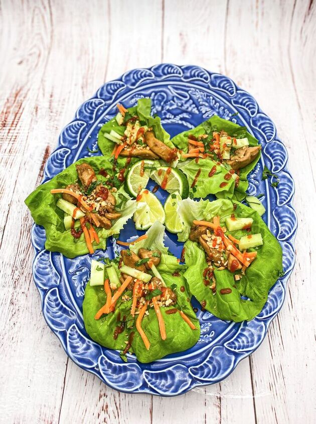 thai chicken lettuce wraps in 15 minutes