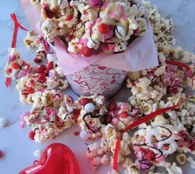 Valentine’s Popcorn ( Chocolate Covered With Sprinkles)