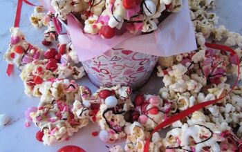 Valentine’s Popcorn ( Chocolate Covered With Sprinkles)