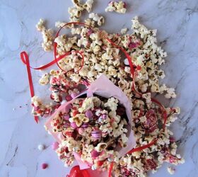valentine s popcorn chocolate covered with sprinkles