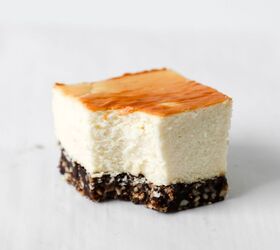 high protein goat cheesecake with date nut crust