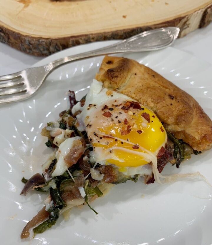 breakfast galette, The perfect slice YUM