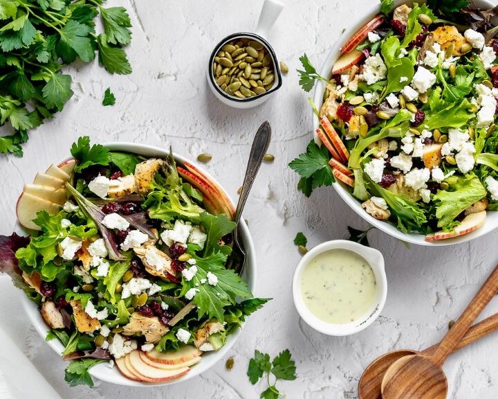 chicken apple and feta salad