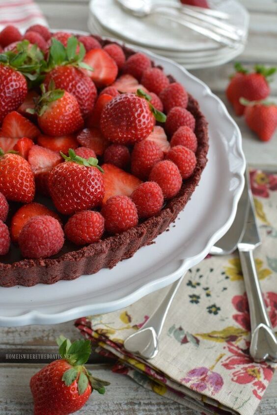 love at first bite no bake 5 ingredient chocolate tart