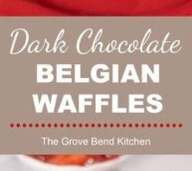 dark chocolate belgian waffles