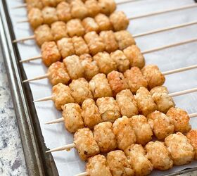 We were blown away when we saw what she did with a simple bag of store-bought tater tots