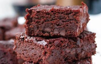 Healthier Red Wine Brownies
