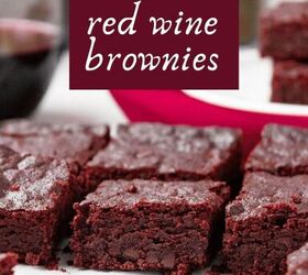healthier red wine brownies