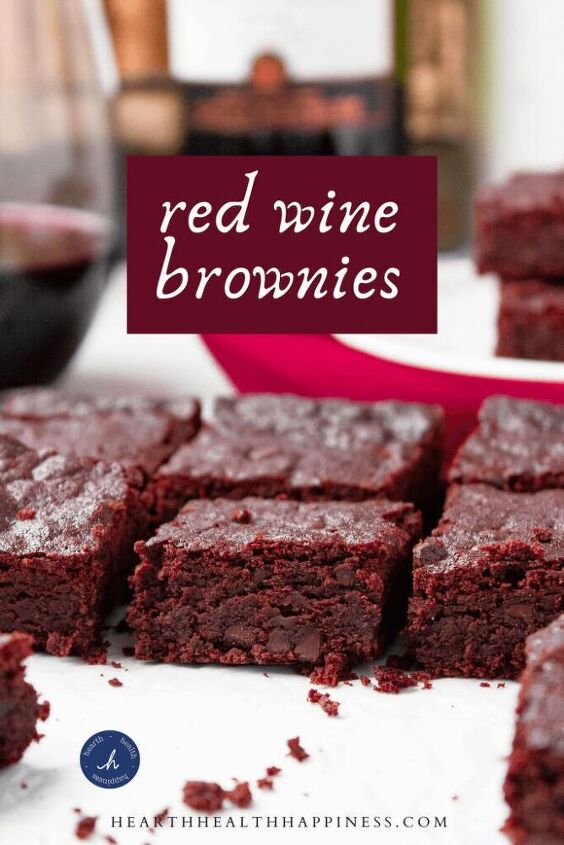 healthier red wine brownies