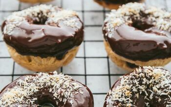 Grain-free Donuts With Raspberry Filling and Chocolate Glaze