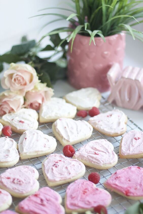 ombre valentine s cookies with orange zest raspberry frosting
