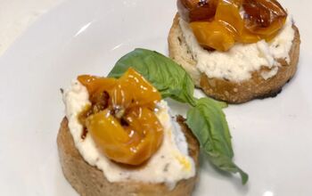 Whipped Ricotta With Caramelized Tomatoes and Truffle Oil