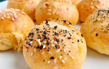 2 Ingredient Dough Stuffed Bagel Balls