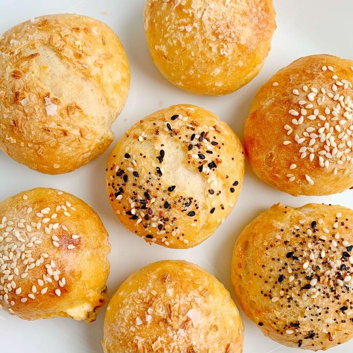 2 ingredient dough stuffed bagel balls