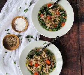 chicken and wild rice soup with kale