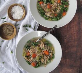 chicken and wild rice soup with kale