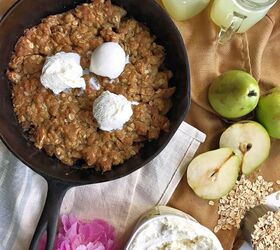 pear cobbler in your cast iron skillet