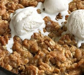 pear cobbler in your cast iron skillet