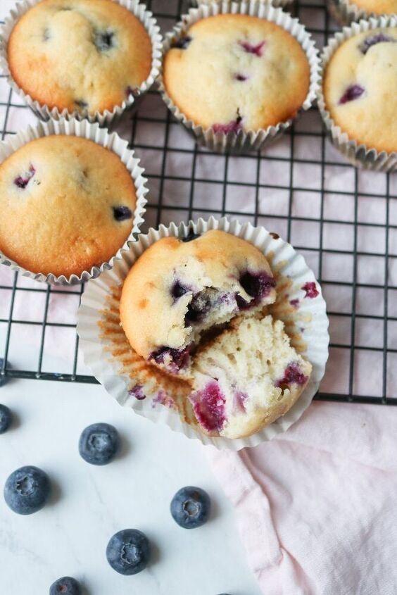 one bowl blueberry muffins