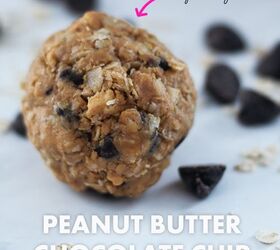 Easy 4 Ingredient Peanut Butter Chocolate Chip Energy Balls | Foodtalk