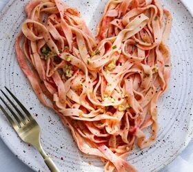 simple fresh vegan pink pasta for valentine s day