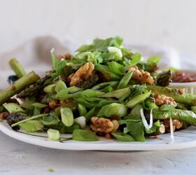 spicy asparagus saut with walnuts