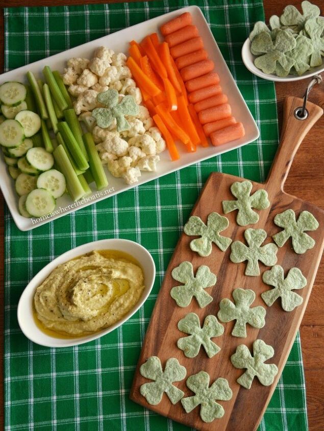 healthy st patrick s day appetizer avocado hummus dip with spinach