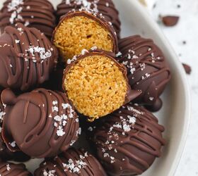 Healthy Dark Chocolate Peanut Butter Balls