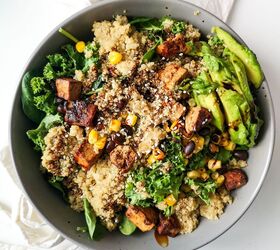 tofu and corn quinoa salad