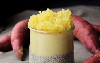 Chia Pudding and Sweet Potatoes Mix