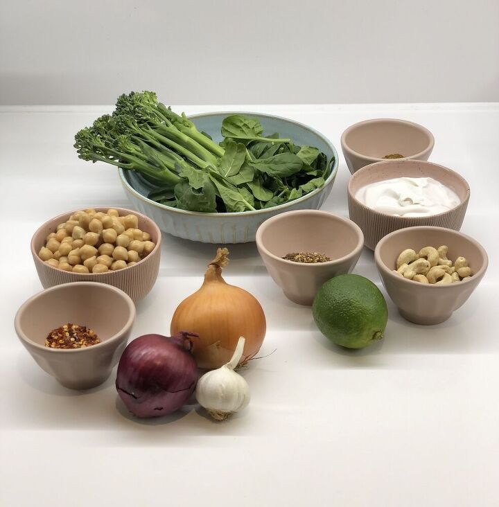 chickpea green curry