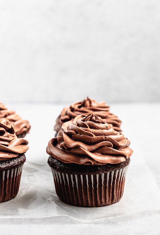 double dark chocolate cupcakes