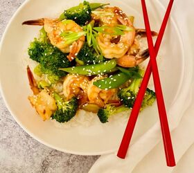 Easy Shrimp With Broccoli & Snap Pea Stir-Fry