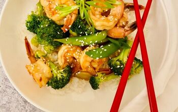 Easy Shrimp With Broccoli & Snap Pea Stir-Fry
