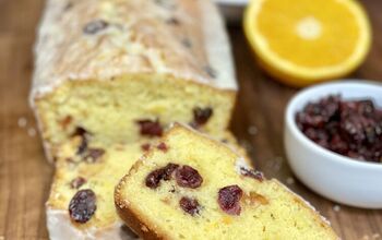 Fresh Orange Cranberry Loaf With Orange Glaze