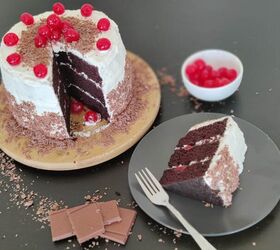 how to make an easy eggless black forest cake